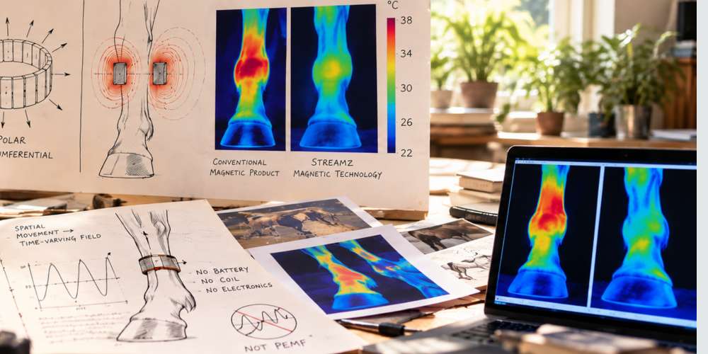StreamZ proprietary technology, unlike magnets, creates no heat